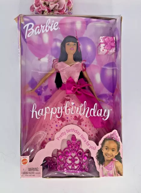 Barbie Doll HAPPY BIRTHDAY BARBIE -TIARA FOR YOU AA 2001 NEW