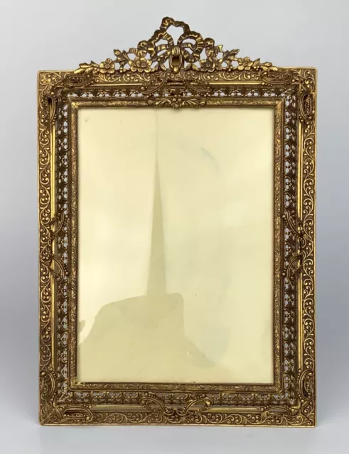 Classic Antique French Bronze Picture Photo Frame