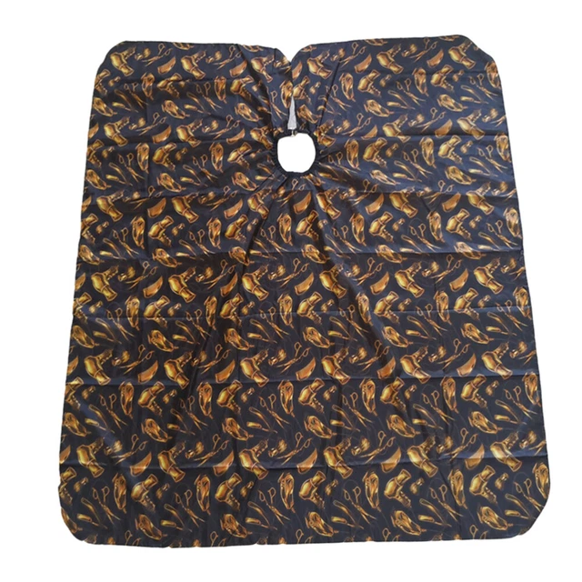 1 pieza de corte de pelo a rayas impermeable delantal tijeras peine secador de pelo estampado