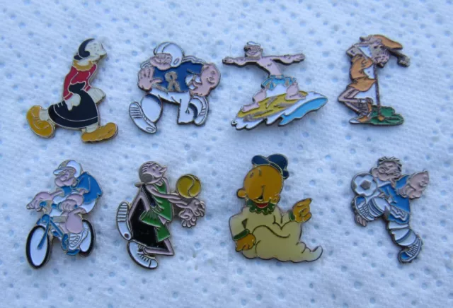 Lot De 8 Pin's Popeye Et Olive