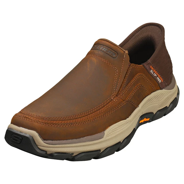 Slip In SKECHERS SLIP-INS RESPECTED Mens Slip On Shoes in Dark Brown - 8 UK £97 ...