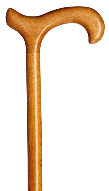 Bastón Hombre Fondos Derby Natural Color Material Haya Longitud 80 Hasta 112cm