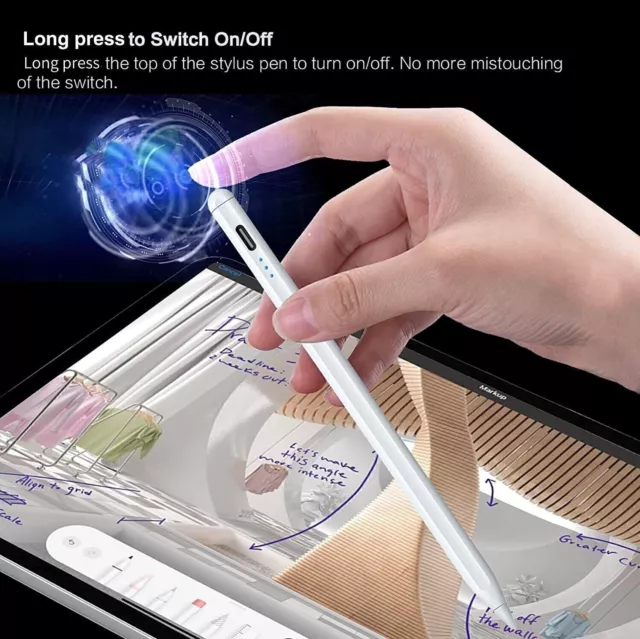 FOR APPLE PENCIL Stylus Pen 2nd Generation for iPad/iPad Air/iPad Pro ...