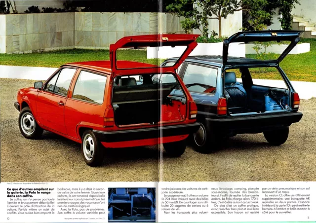 ▬► Prospectus Brochure Catalogue VW VOLKSWAGEN Polo 08/84 1984 Voiture 20p + 2p 2