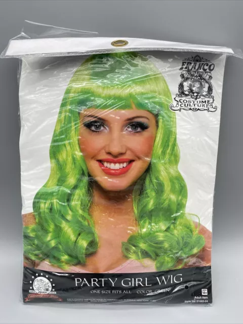 Michele's Green Wig Franco Party Girl Halloween Costume Woman Adult OSFA