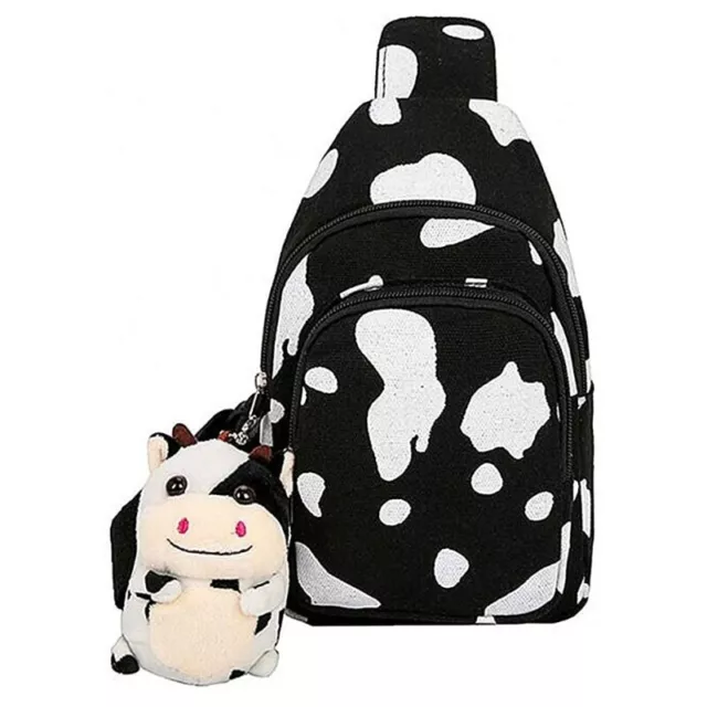 Fashion Cow Print Backpack Women Shoulder Bag Backpacks for Teenage Girls 3