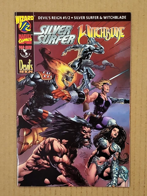 Devil's Reign Silver Surfer / Witchblade #1/2 with COA Top Cow Marvel 1997 NM- 2