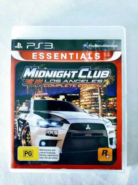 Mint Disc Playstation 3 Ps3 Midnight Club Los Angeles Complete Edition - No M...