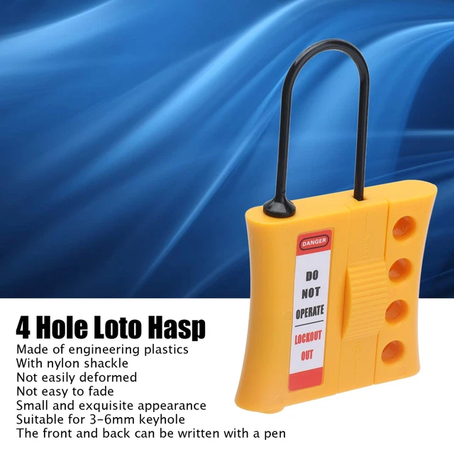 HASP TAGOUT STOP Lockout 4 Hole Keyhol 4 Hole Insulated Buckle Lock ...
