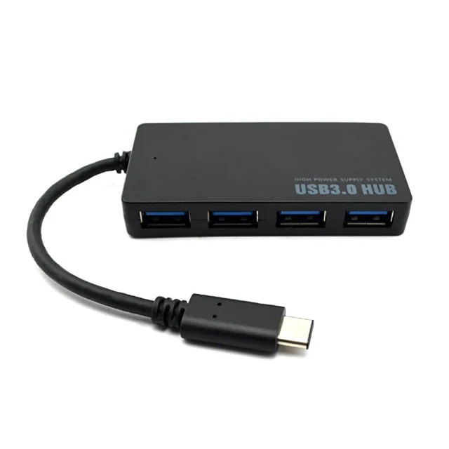 NEW USB 3.1 Type-C to Type-A Powered 4 Port Hub Adapter 5Gbps, MacBook, Windows 2