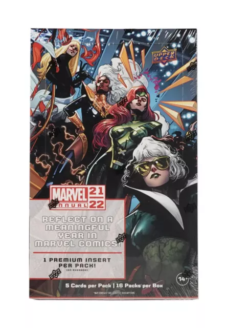 Marvel Annual Trading Card Hobby Box (Upper Deck 2021/22) Factory Sealed