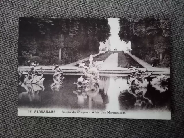 Cpa Versailles Bassin Du Dragon Allée Des Marmousets