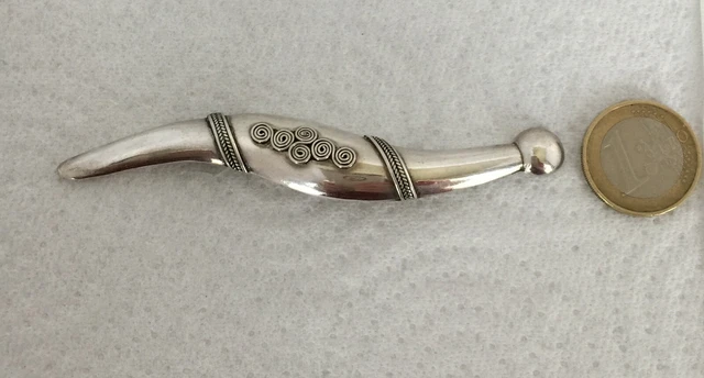 Originale Broche En Argent/ Yao/Daos/ Laos/ Annees 1970