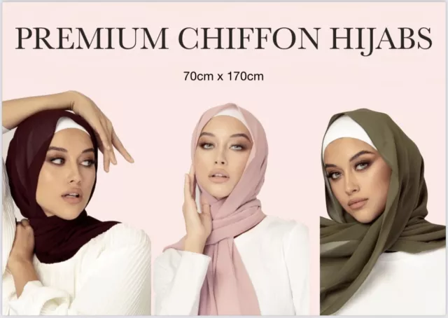 Chiffon Scarf Hijab BUY 5 GET 1 FREE High Quality Elegant Sarong Wraps Maxi Soft
