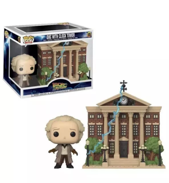 FUNKO POP RITORNO Al FUTURO Doc With Clock Tower Movie Moment