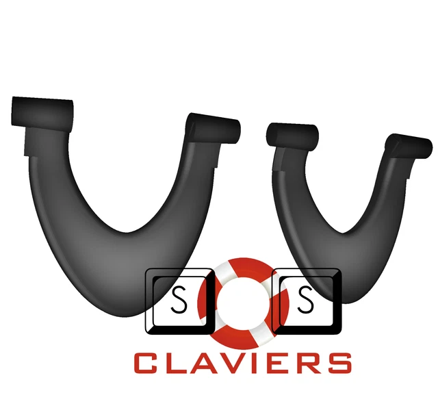 Pieds De Rechange Relevage Pour Clavier Logitech Internet Keyboard - Neuf Blanc