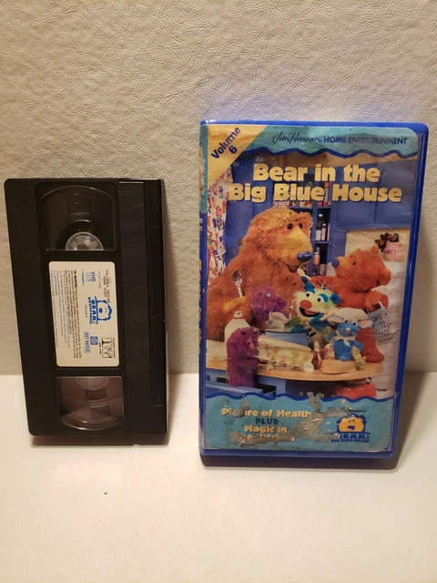BEAR IN THE BIG BLUE HOUSE JIM HENSON VOLUME 3 and volume 6 vhs tapes