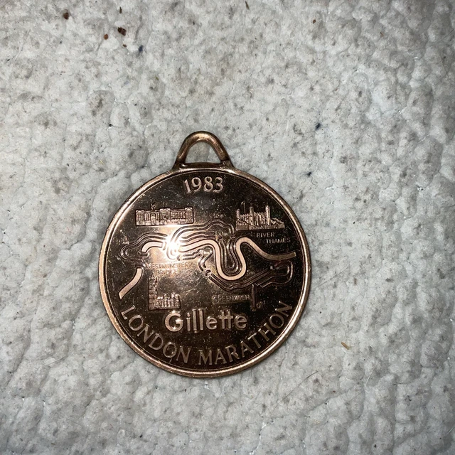 London Marathon Gillette 1983 Medaglia maratona