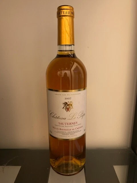 1  Chateau LE PAPE 2007 Grand Vin de SAUTERNES Très beau niveau