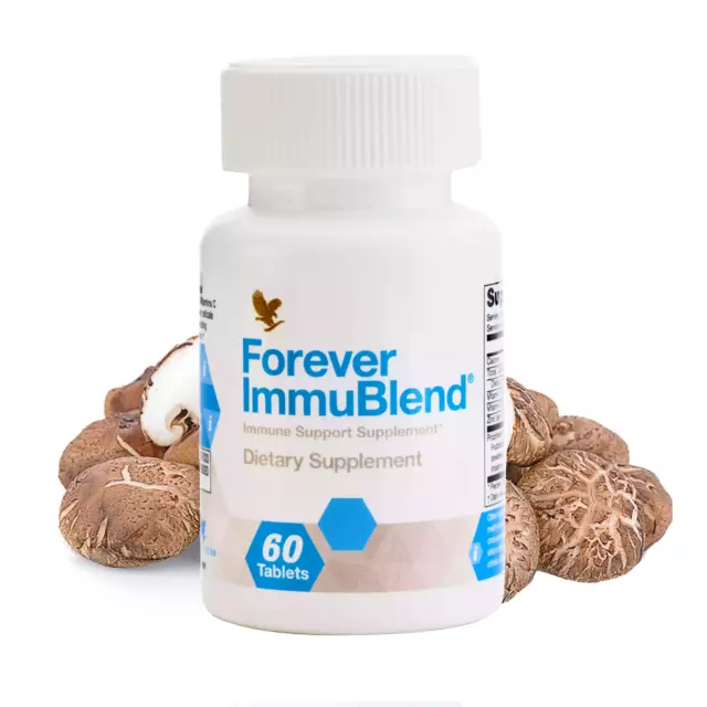 Forever ImmuBlend - Immunité, Vitamines, Mineraux, Champignons, Zinc - 60 compr