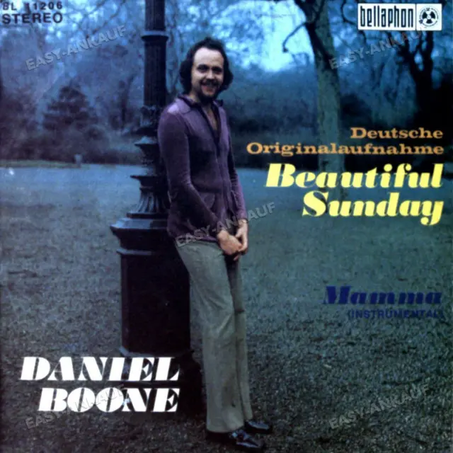 Daniel Boone - Beautiful Sunday GER 7in 1972 (VG/VG) .