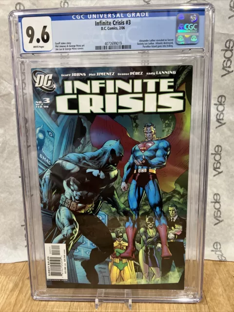 Infinite Crisis #3 CGC 9.6 - 1st App Jamie Reyes - Becomes NEW Blue Beetle 2006