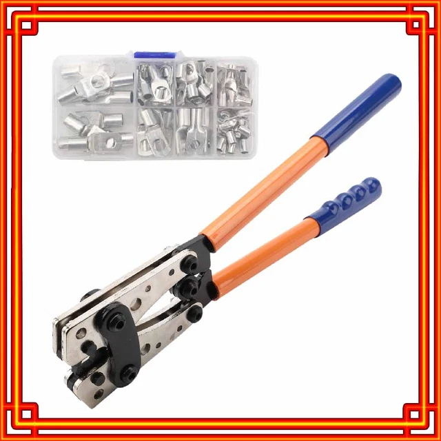 Crimpzange Set Mit Ratschenfunktion - Für Aderendhülsen 0,08-16mm², Ergonomischer Griff