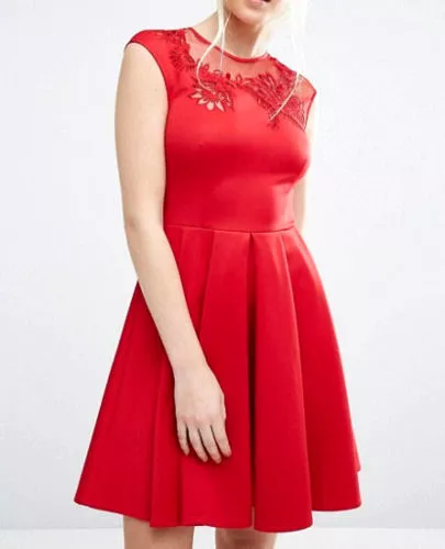 Hot Sale!! New + Tags * Ted Baker - Dolli * Red Dress Ted Size 2 Uk 10 Rrp £159