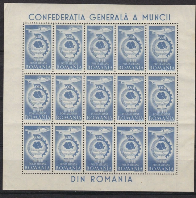 Rumänien 1040 Kleinbogen postfr./mnh Flugzeuge aviation Lockheed 1945 -07234