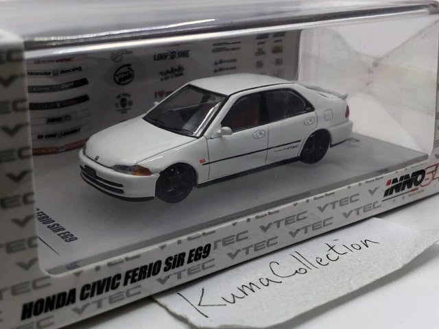 Inno64 Honda Civic Ferio SiR EG9  White JDM 1992 INNO 64 1:64 IN64-EG9-WHI