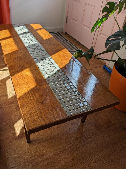Midcentury Modern Walnut Tile Coffee Table By Lane
