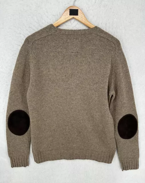 Vintage Juicy Couture Cashmere Merino Wool Blend Sweater Mens Medium Elbow Patch