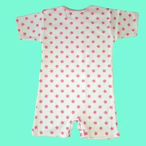 VENTE ! 9-12 mois BELLE TENUE D'ÉTÉ BÉBÉ FILLE ROSE DUNGAREE 100 % COTON 2