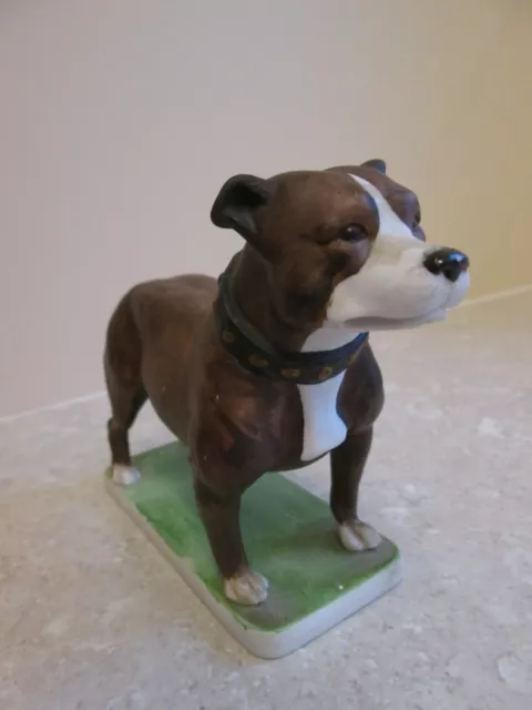 VINTAGE CERAMIC STAFFORDSHIRE BULL TERRIER  1970's