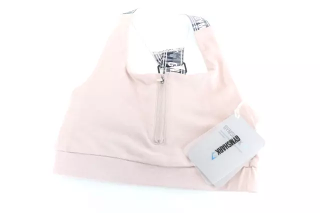 Gymshark Revival Donna Sport Reggiseno XS Taupe Crossback Cinghie Regolabili