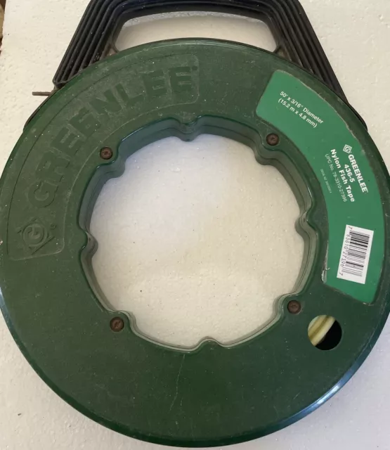 GREENLEE 436-5 Nylon Fish Tape 50 FT, 3/16" Diameter Pre Owned