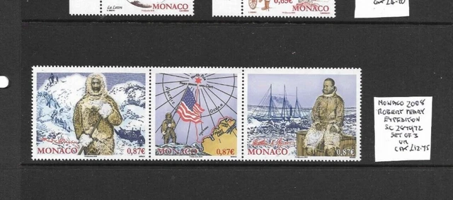 Monaco 2008 Robert Peary set MNH