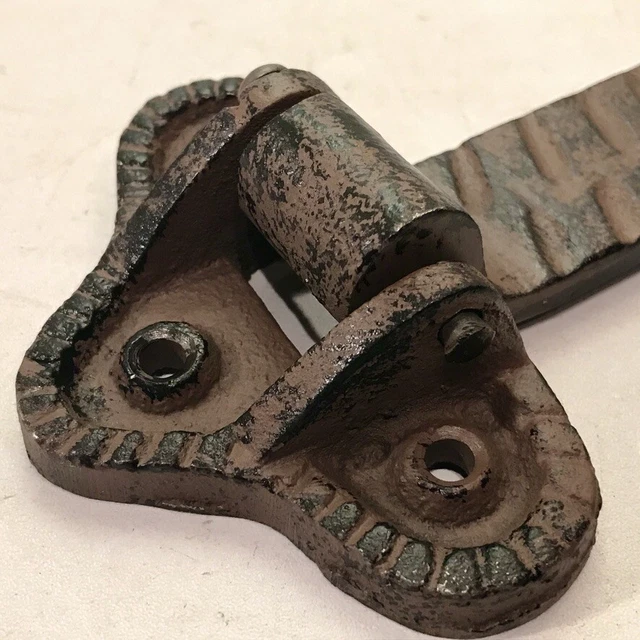 Pair 9 1/2" Vtg Style New Repro Strap Hinges Cast Iron Door Gate Shed Cabinet 3
