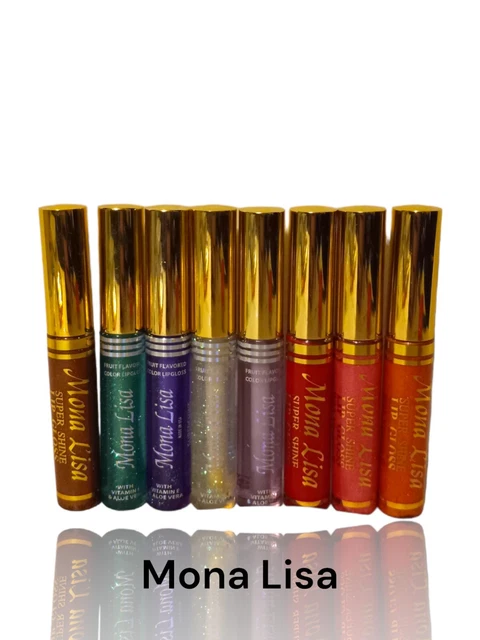 8 surtidos de brillo labial Mona Lisa, maquillaje/salud y belleza, sin dobles, varios.