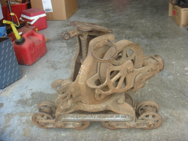 Vintage Rare Antique Cast Iron F. E. Myers Hay Unloader Trolley Pulley FREE SHIP