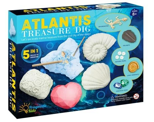 5in1 Atlantis Treasure Kit Educational Digging Kit for Kids. Dig and Discover...