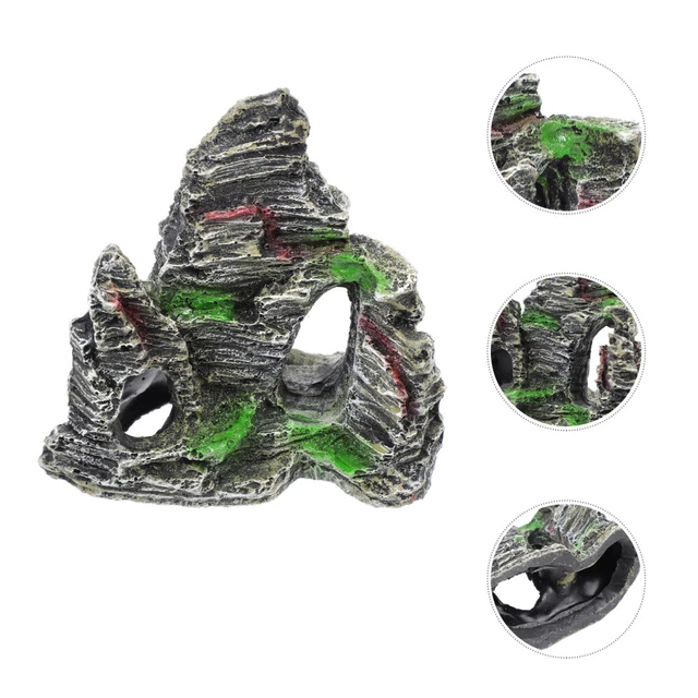 Grotta Nascondiglio Per Rettili E Tartarughe - Decorazione Per Acquario E Terrario, Resina Atossica - Foto 8