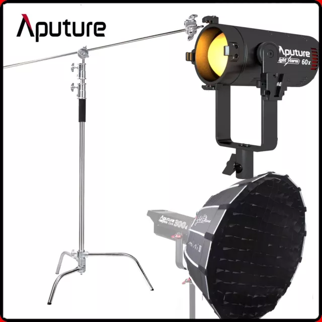 Aputure Light Storm LS 60x Bi-Color LED Video Light +Light Dome mini II +C Stand