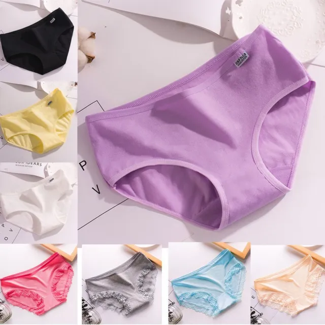 COMFORTABLE CANDY COLOR Panties Underwear Female Plus Size Briefs Pure  Cotton $7.22 - PicClick AU