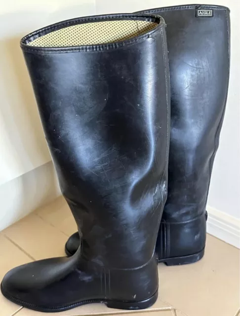 Rubber Aigle Horse Work Boots