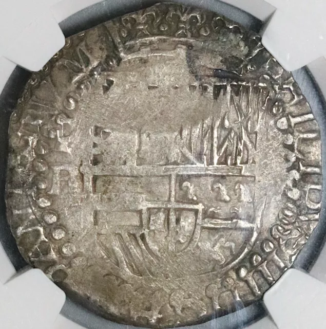 1605 NGC XF 40 Bolivia 8 Reales Cob Spain Colonial Dollar Silver Coin (22022302C