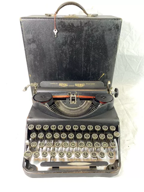 Máquina De Escribir Royal Marcador De 1934 Excelente + Cinta Nuevo