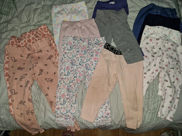 Baby Girl Leggings Bundle Selection Of Brands 3-6 months- 2-3 yrs x  14 pairs