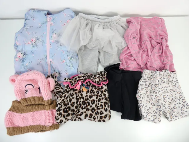 Baby Girl Clothes 9-18 months Bundle Lot Jacket Top Trousers Hat Toddler