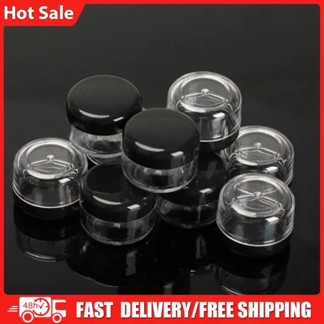 10PCS Round Pot Houseables 5g/ml Small Tiny Eyeshadow Cream Lip Balm Container